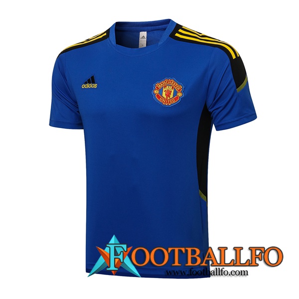 Camiseta Polo Manchester United Azul/Negro 2021/2022