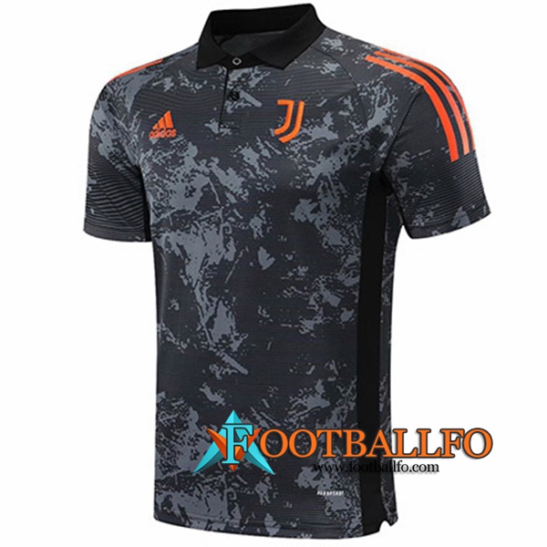 Polo Futbol Juventus Negro/Gris 2020/2021