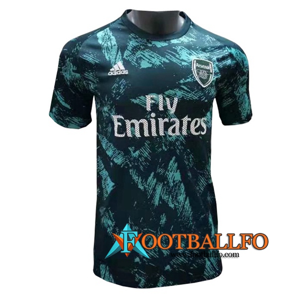 Camiseta Entrenamiento Arsenal Negro/Verde 2020/2021
