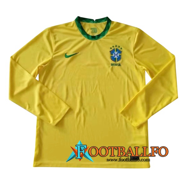 Camisetas Futbol Brasil Primera Manga Larga 2020/2021