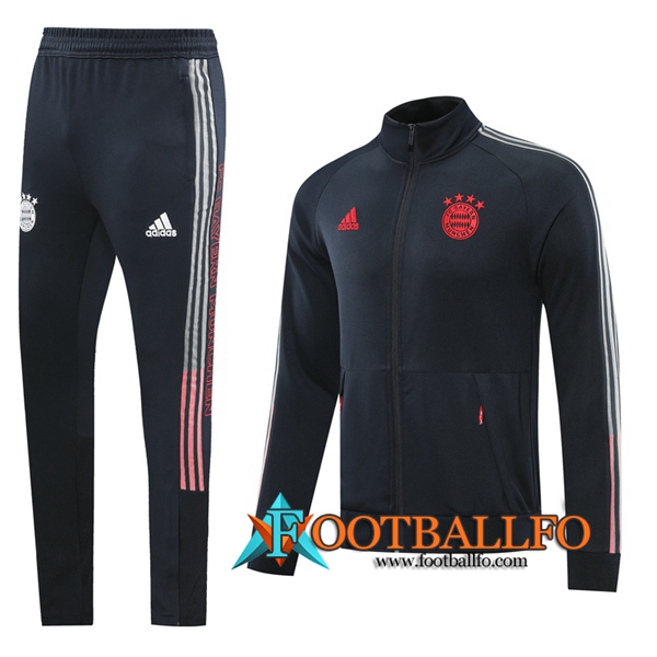Chandal Futbol - Chaqueta + Pantalones Bayern Munich Negro 2020/2021