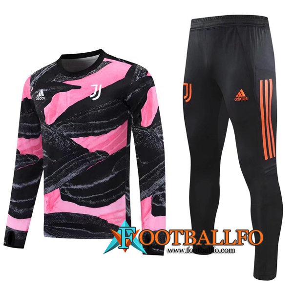 Chandal Futbol + Pantalones Juventus Negro/Rosa 2020/2021