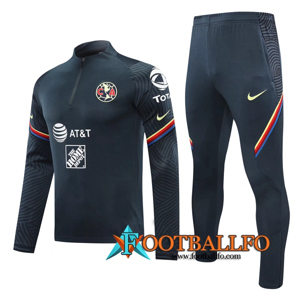 Chandal Futbol + Pantalones Club America Negro 2020/2021