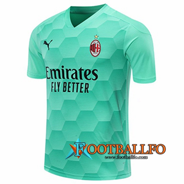 Camisetas Futbol Milan AC Portero Verde Claro 2020/2021