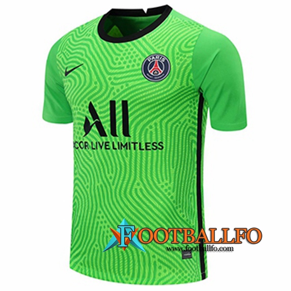 Camisetas Futbol PSG Portero Verde 2020/2021