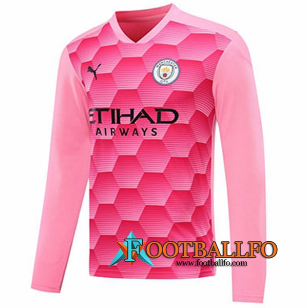 Camisetas Futbol Manchester City Portero Roja Manga Larga 2020/2021