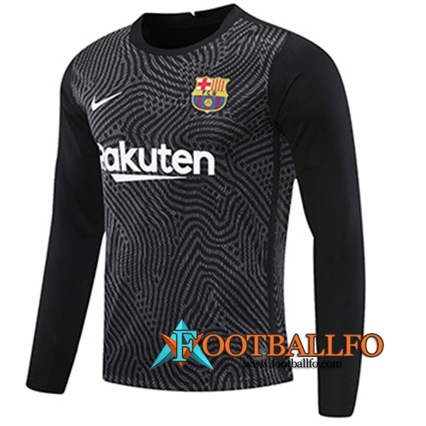 Camisetas Futbol FC Barcelona Portero Negro Manga Larga 2020/2021