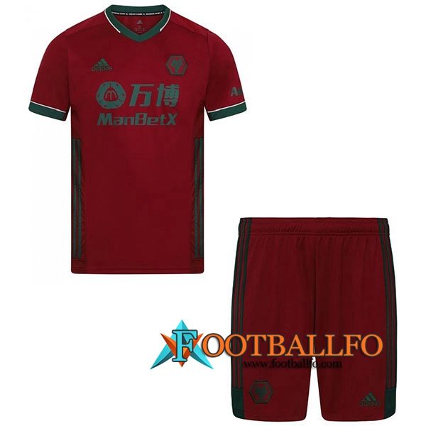 Camisetas Futbol Wolves Ninos Tercera 2020/2021