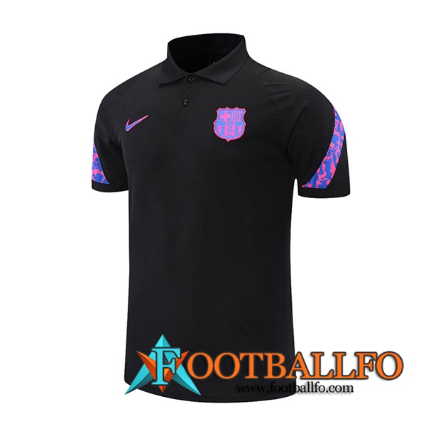 Camiseta Polo FC Barcelone Noir/Purpura 2021/2022