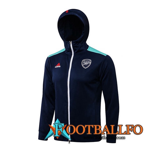 Veste A Capuche FC Arsenal Azul Marino/Verde 2021/2022