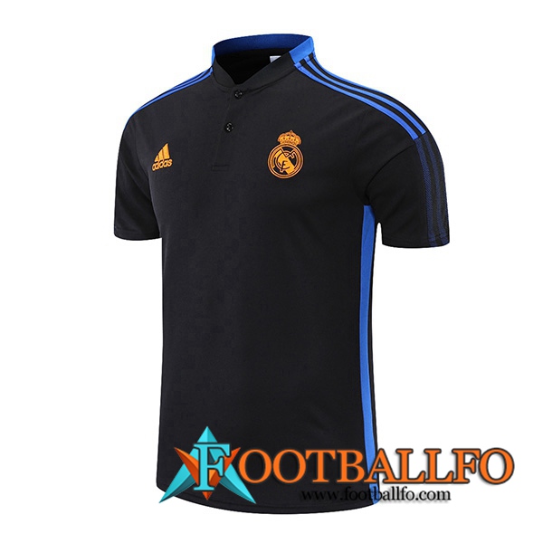 Camiseta Polo Real Madrid Negro/Azul 2021/2022
