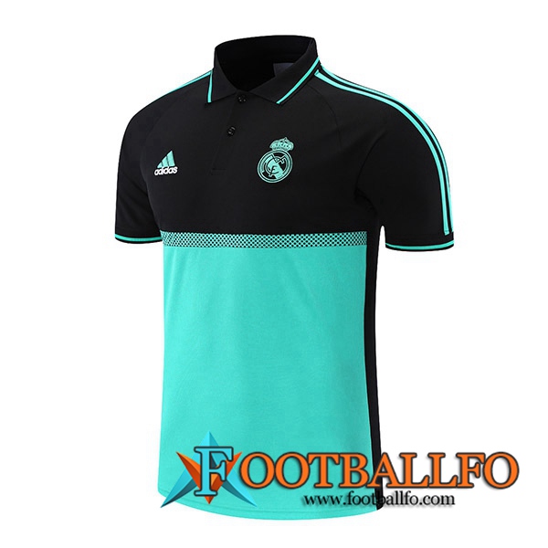 Camiseta Polo Real Madrid Negro/Verde 2021/2022
