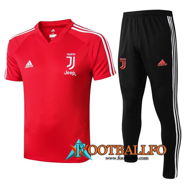 Polo Futbol Juventus + Pantalones Roja 2019/2020