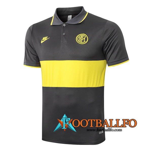 Polo Futbol Inter Milan Gris Amarillo 2019/2020