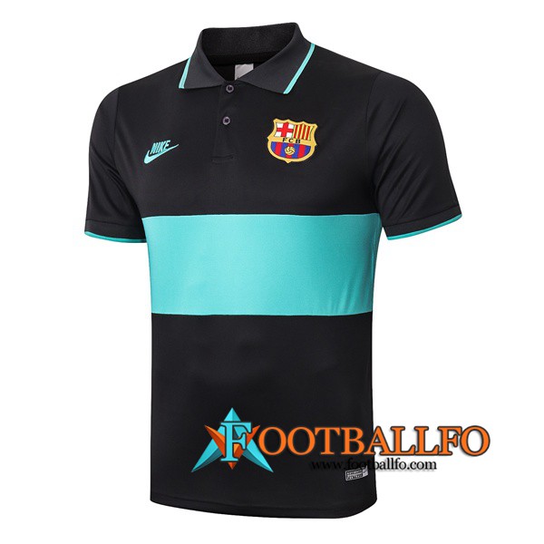 Polo Futbol FC Barcelona Negro Verde 2019/2020