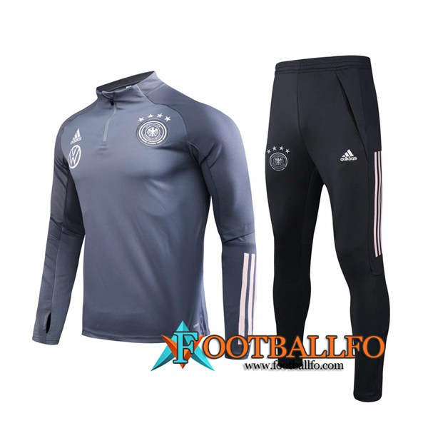Chandal Futbol + Pantalones Alemania Gris Oscuro 2020/2021