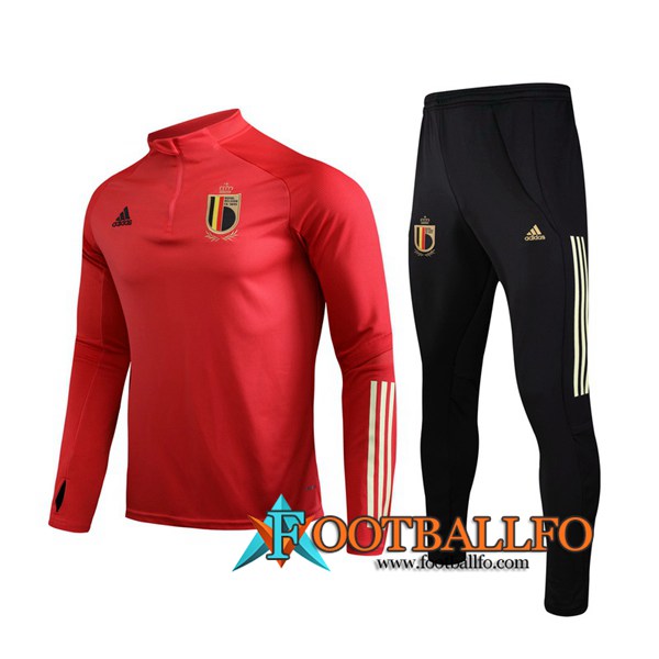 Chandal Futbol + Pantalones Belgica Roja 2020/2021