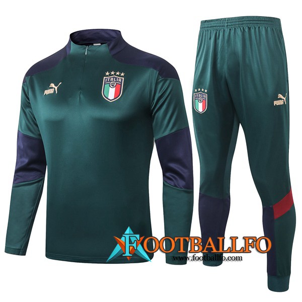 Chandal Futbol + Pantalones Italia Verde 2020/2021