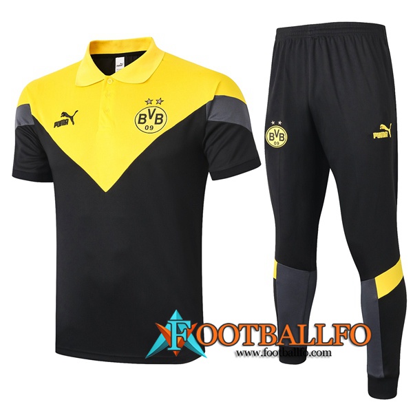 Polo Futbol Dortmund BVB + Pantalones Amarillo Negro 2020/2021
