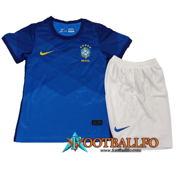 Camisetas Futbol Brasil Ninos Segunda Version Filtrada 2020/2021