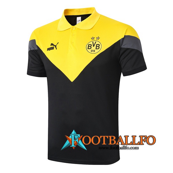 Polo Futbol Dortmund BVB Amarillo Negro 2020/2021