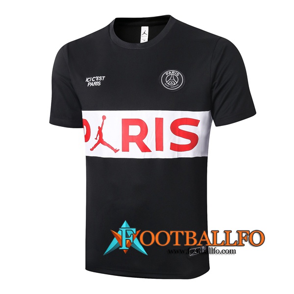 Camisetas de entrenamiento Paris PSG Negro Blanco 2020/2021