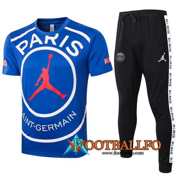 Camisetas de entrenamiento Paris PSG Jordan + Pantalones Azul 2020/2021