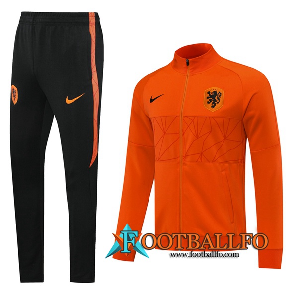 Chandal Futbol - Chaqueta + Pantalones Países Bajos Naranja 2020/2021