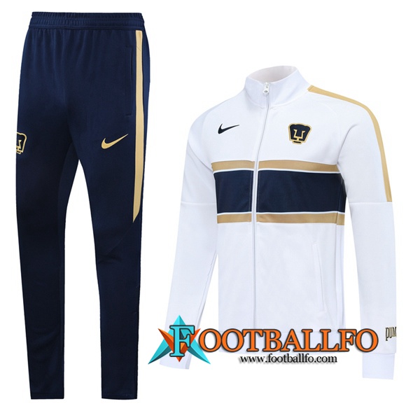 Chandal Futbol - Chaqueta + Pantalones Pumas UNAM Blanco 2020/2021