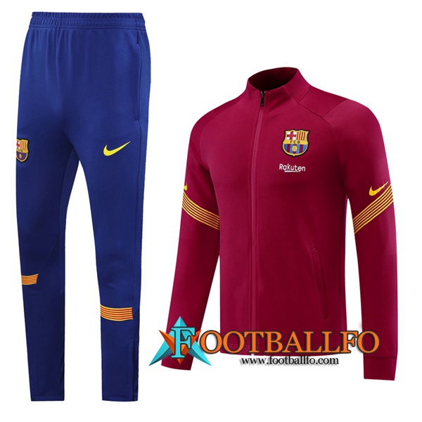 Chandal Futbol - Chaqueta + Pantalones FC Barcelona Roja 2020/2021