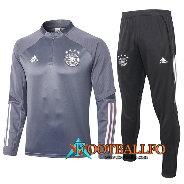 Chandal Futbol + Pantalones Alemania Gris Claro 2020/2021
