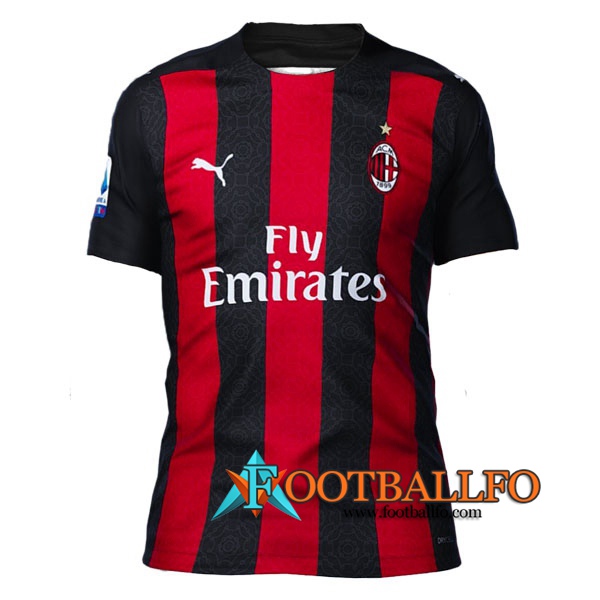 Camisetas Futbol AC Milan Primera Version Filtrada 2020/2021