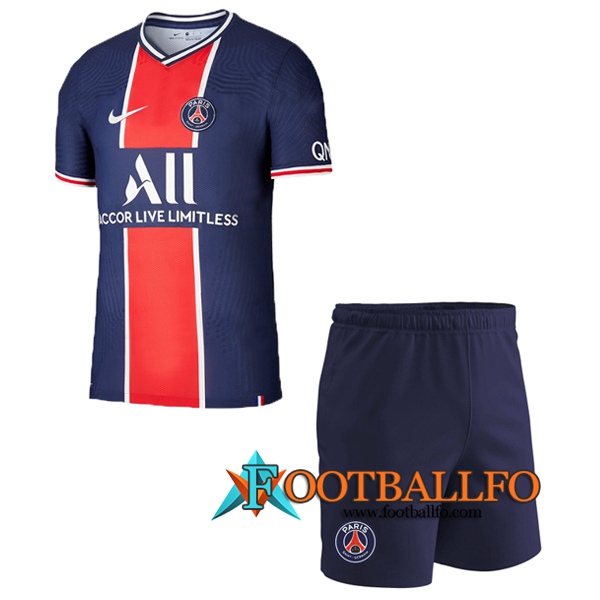 Camisetas Futbol Paris PSG Ninos Primera Version Filtrada 2020/2021