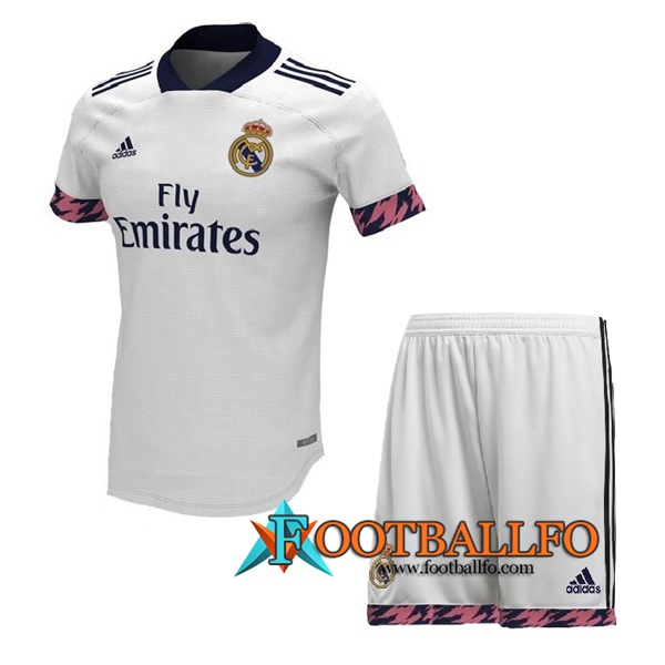 Camisetas Futbol Real Madrid Ninos Primera Version Filtrada 2020/2021