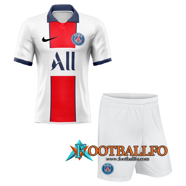 Camisetas Futbol Paris PSG Ninos Segunda Version Filtrada 2020/2021