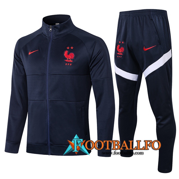 Chandal Futbol - Chaqueta + Pantalones Francia Azul Royal 2020/2021