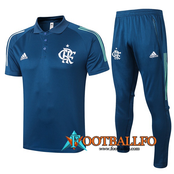 Polo Futbol Flamengo + Pantalones Azul Royal 2020/2021