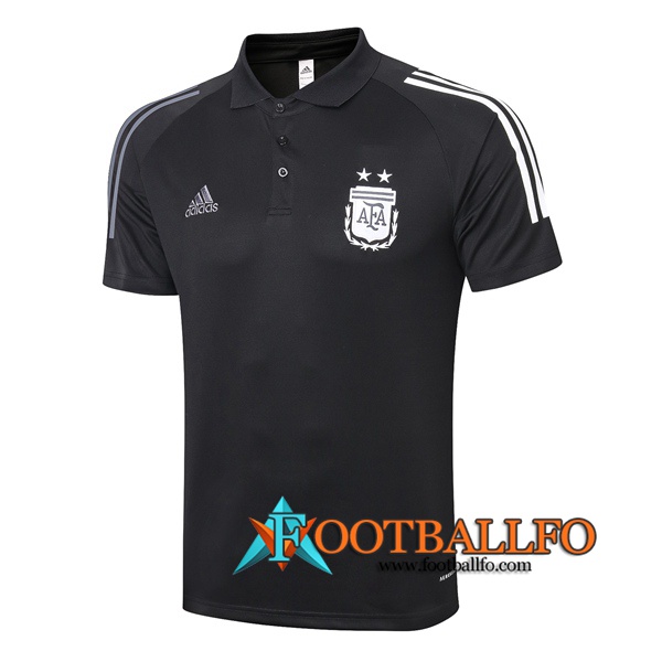 Polo Futbol Argentina Negro 2020/2021