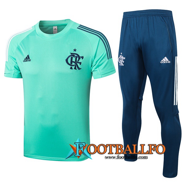 Camisetas de entrenamiento Flamengo + Pantalones Verde 2020/2021