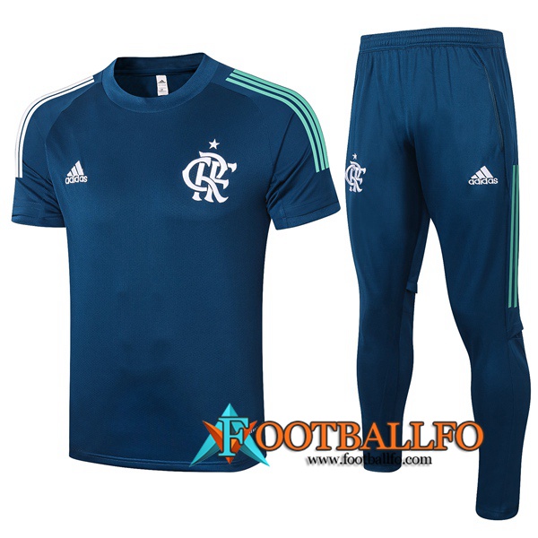 Camisetas de entrenamiento Flamengo + Pantalones Azul Royal 2020/2021