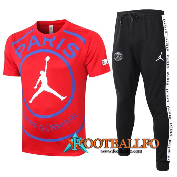 Camisetas de entrenamiento Paris PSG Jordan + Pantalones Roja 2020/2021