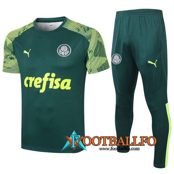 Camisetas de entrenamiento Palmeiras + Pantalones Verde 2020/2021