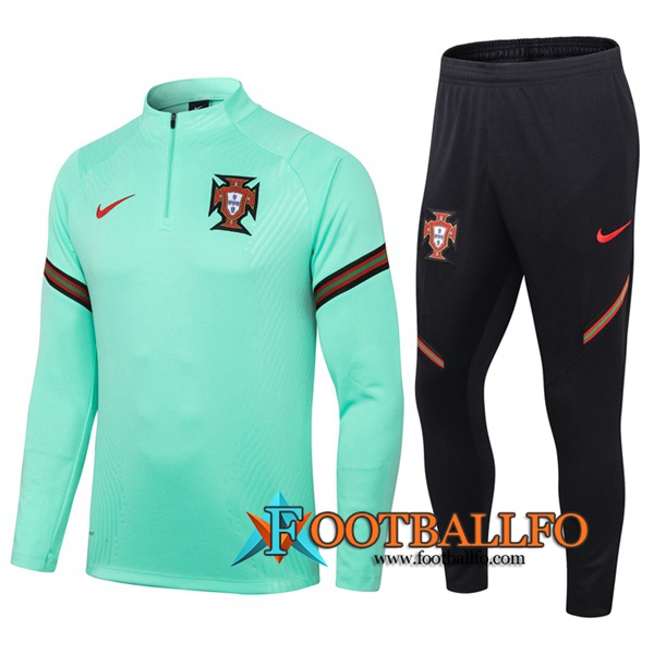Chandal Futbol + Pantalones Portugal Verde 2020/2021