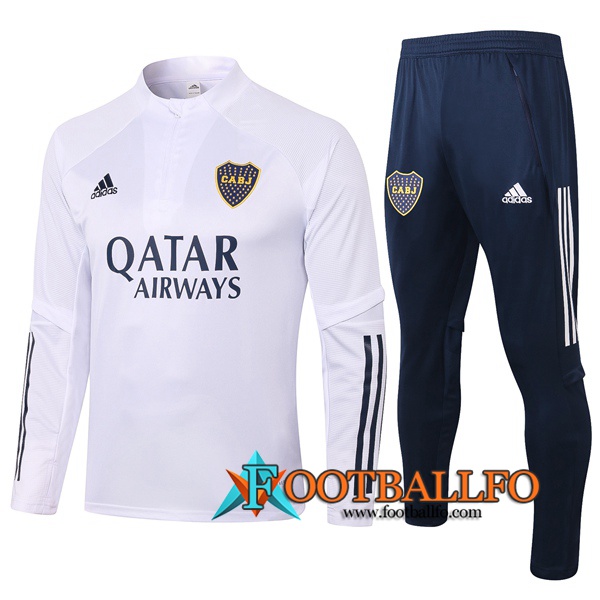 Chandal Futbol + Pantalones Boca Juniors Blanco 2020/2021