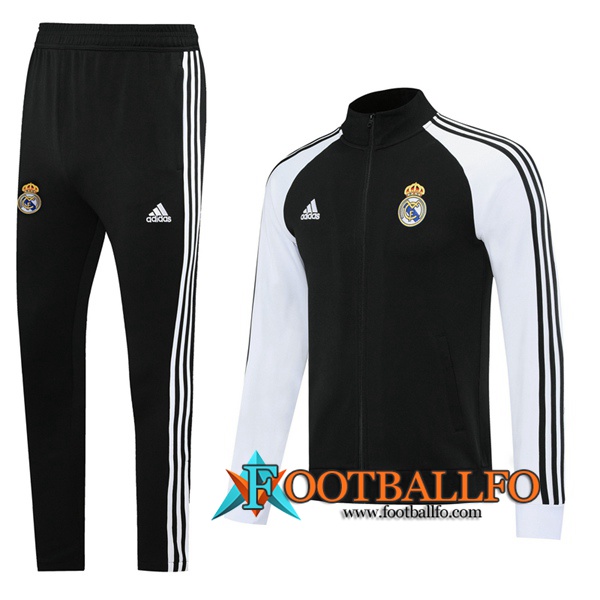 Chandal Futbol - Chaqueta + Pantalones Real Madrid Negro 2020/2021