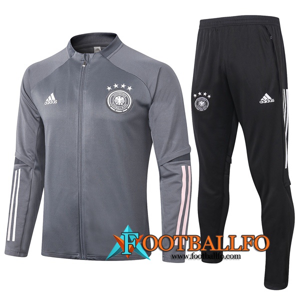 Chandal Futbol - Chaqueta + Pantalones Alemania Gris Oscuro 2020/2021
