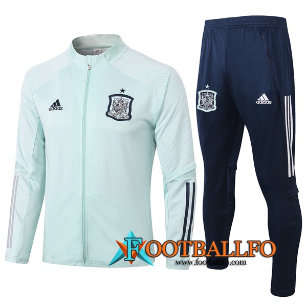 Chandal Futbol - Chaqueta + Pantalones Espa帽a Verde 2020/2021