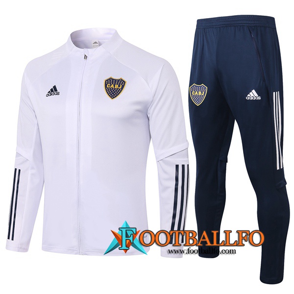 Chandal Futbol - Chaqueta + Pantalones Boca Juniors Blanco 2020/2021