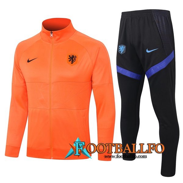 Chandal Futbol - Chaqueta + Pantalones Países Bajos Naranja 2020/2021