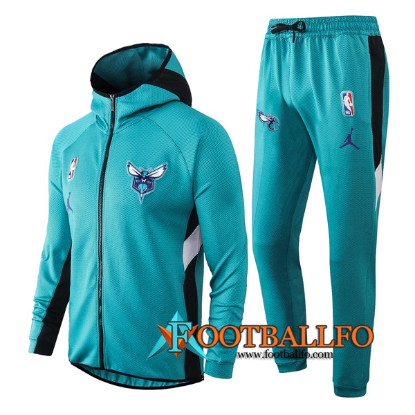 Nueva Chandal Futbol - Chaqueta con capucha + Pantalones Charlotte Hornets Azul Claro 2020/2021